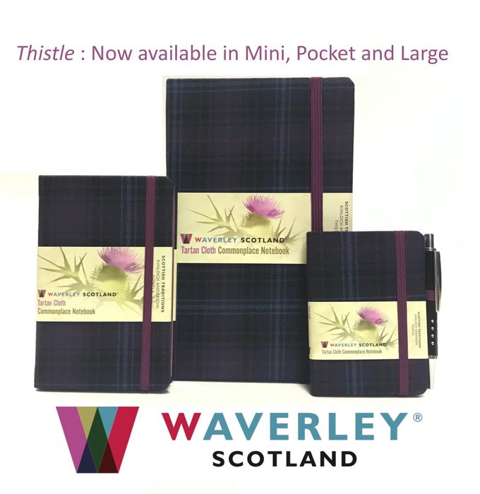 THISTLE TARTAN - LARGE NOTEBOOK